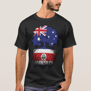 Costa Rica Costa Rican Australian Australia Tree T-Shirt
