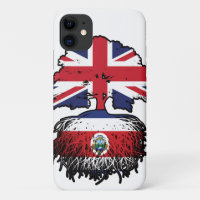 Costa Rica Costa Rican British UK Tree Roots Flag