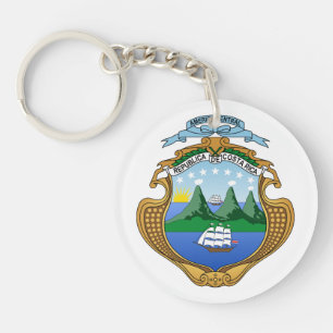 Costa Rica country coat arms symbol emblem flag Key Ring