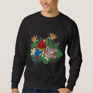 Costa Rica Country Nature Bird Tropical Parrot Sweatshirt