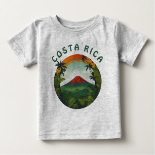 Costa Rica Custom Volcano Baby T-Shirt