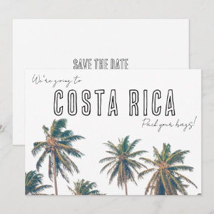 Costa Rica Destination Beach Wedding Save the Date