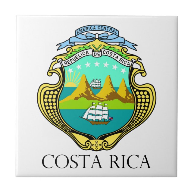 COSTA RICA - emblem/flag/coat of arms/symbol Tile (Front)