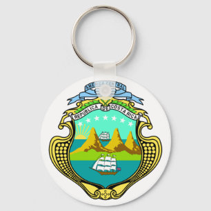 costa rica emblem key ring