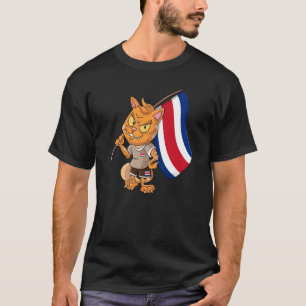 Costa Rica Fan Cat T-Shirt
