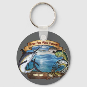 Costa Rica Fishing Champion (your name) Key Ring