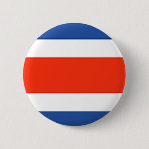 Costa Rica Flag 6 Cm Round Badge