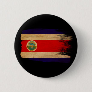 Costa Rica Flag 6 Cm Round Badge