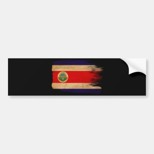 Costa Rica Flag Bumper Sticker