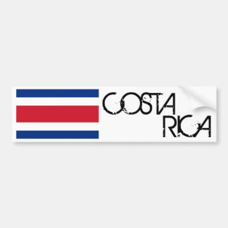Costa Rica Flag Bumper Sticker
