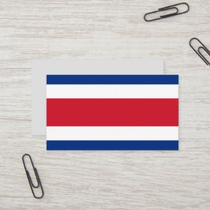 Costa Rica flag Business Card