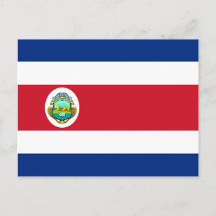 Costa Rica Flag CR Postcard