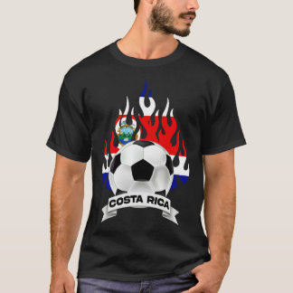 Costa Rica Flag Football Soccer Ball  Player Socce T-Shirt