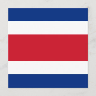 Costa Rica Flag Invitation