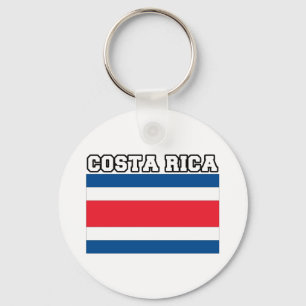 Costa Rica Flag Key Ring