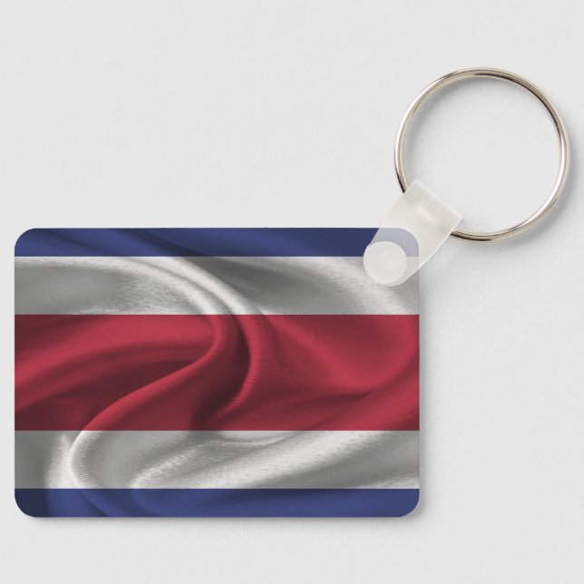 Costa Rica Flag Keychain (Front)