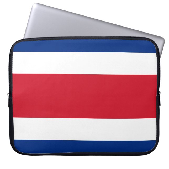 Costa Rica Flag Laptop Sleeve (Front)