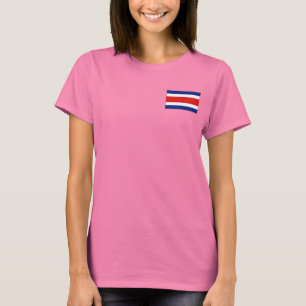 Costa Rica Flag + Map T-Shirt