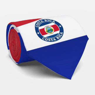 Costa Rica Flag Neck Tie, Stylish Costa Rica Tie. Tie