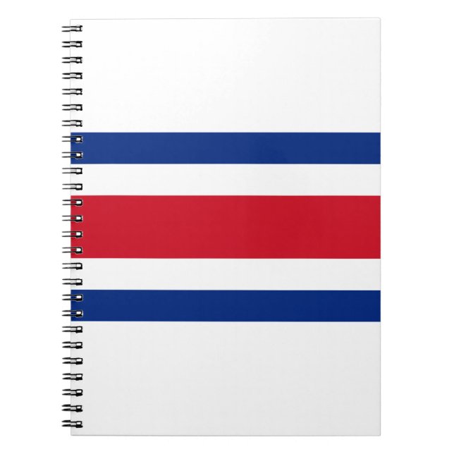 Costa Rica Flag Notebook (Front)