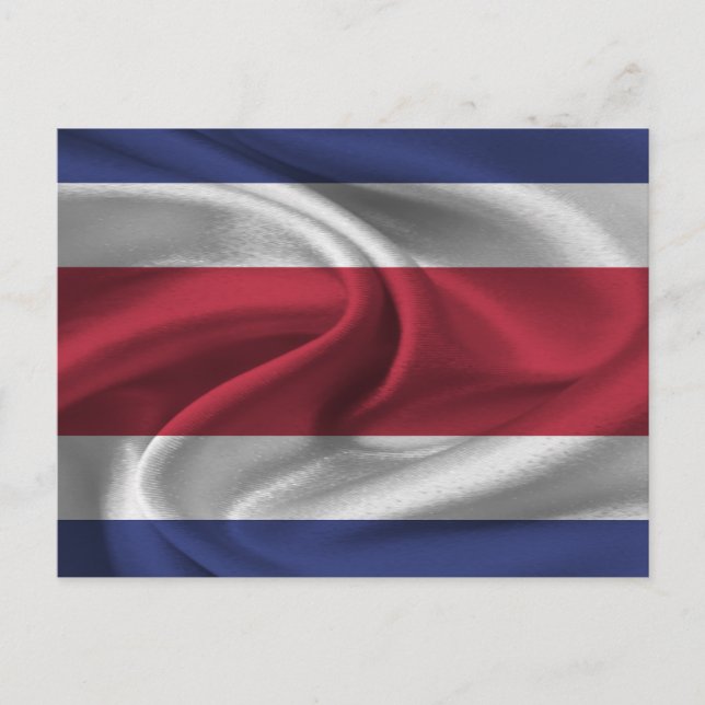 Costa Rica Flag Postcard (Front)
