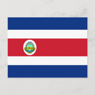 Costa Rica Flag Postcard