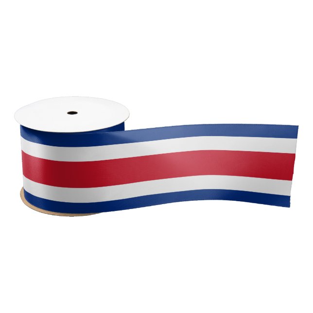 Costa Rica Flag Satin Ribbon (Spool)