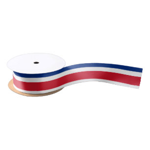 Costa Rica Flag Satin Ribbon