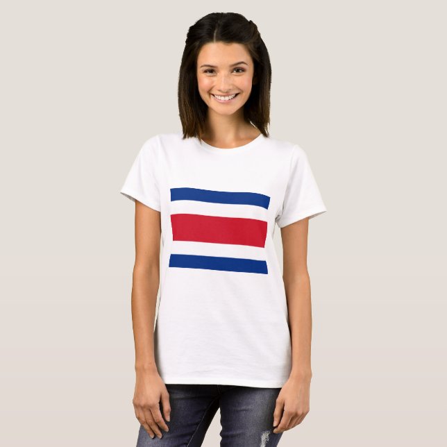 Costa Rica Flag T-Shirt (Front Full)