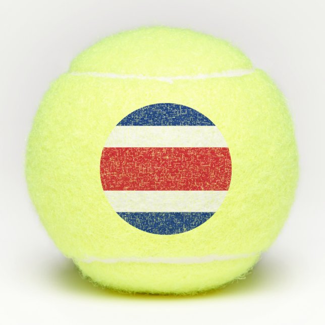 Costa Rica flag Tennis Balls (Front)
