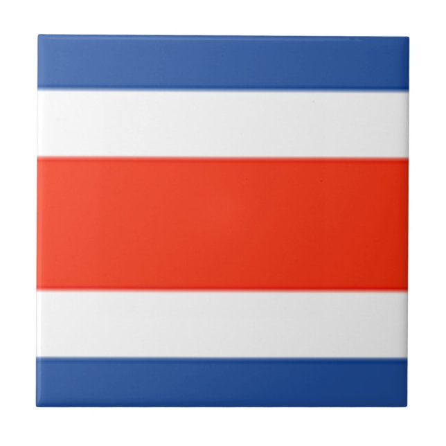 Costa Rica Flag Tile (Front)