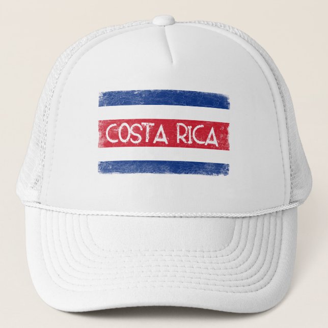 Costa Rica flag Trucker Hat (Front)