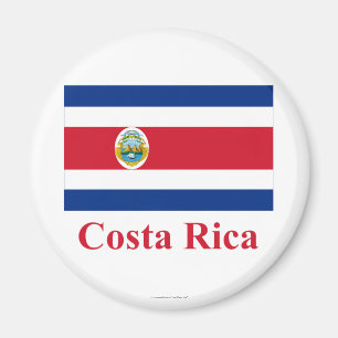 Costa Rica Flag with Name Magnet