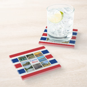 Costa Rica Glass Coaster