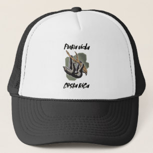 Costa Rica Hanging Sloth Pura Vida Souvenir Trucker Hat