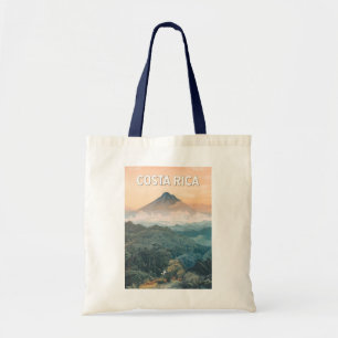 Costa Rica Illustration Travel Art Vintage Tote Bag