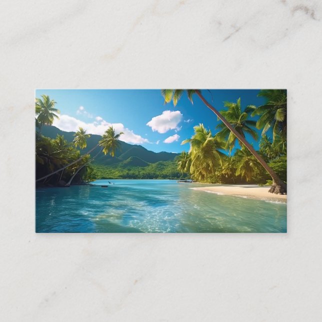 Costa Rica Island Paradise  Business Card (Front)