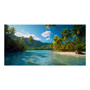 Costa Rica Island Paradise  Poster