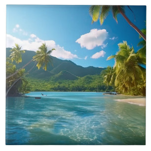 Costa Rica Island Paradise Tile
