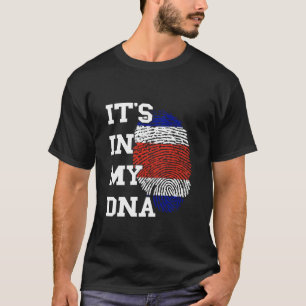 Costa Rica It's In My DNA Costa Rican Flag Costa R T-Shirt