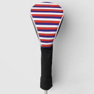 Costa Rica laos flag stripes blue red white patter Golf Head Cover