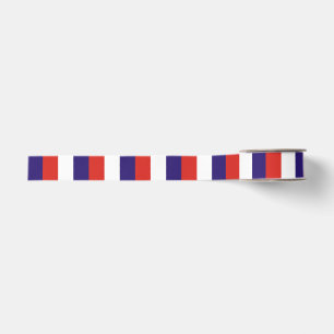 Costa Rica laos flag stripes blue red white patter Grosgrain Ribbon
