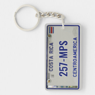 Costa Rica License Plate (customisable) Key Ring