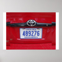 Costa Rica License Plate