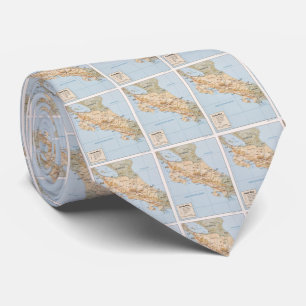 Costa Rica Map (1987) Tie