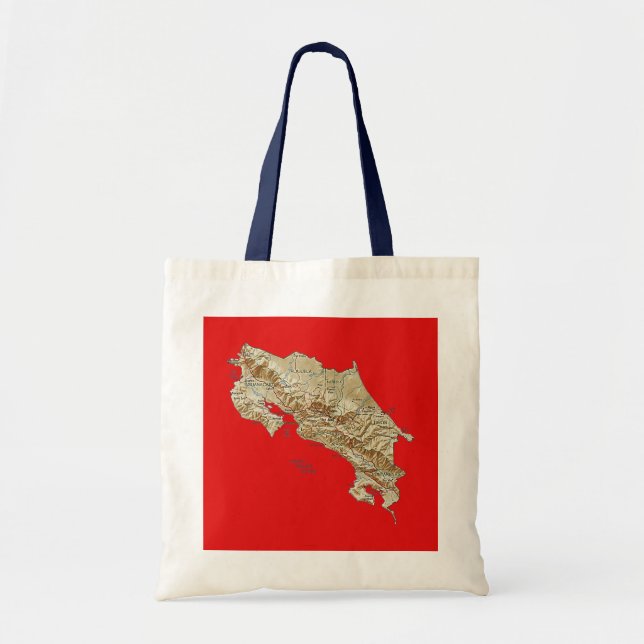 Costa Rica Map Bag (Front)