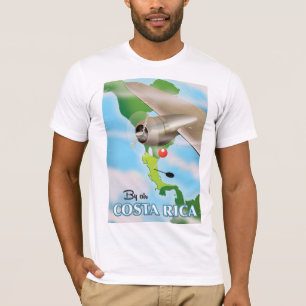 Costa Rica Map vintage travel poster T-Shirt