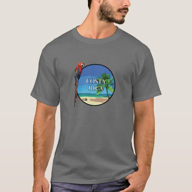 Costa Rica - Men's Basic Dark T-Shirt (Front)