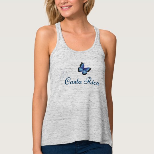 Costa Rica Morpho butterfly tank top