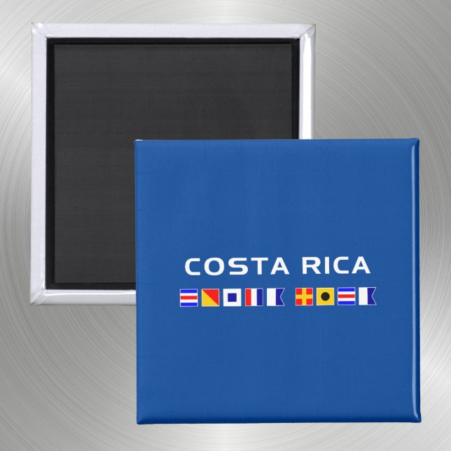 Costa Rica Nautical Maritime Sailing Flags Dark Magnet (Creator Uploaded)